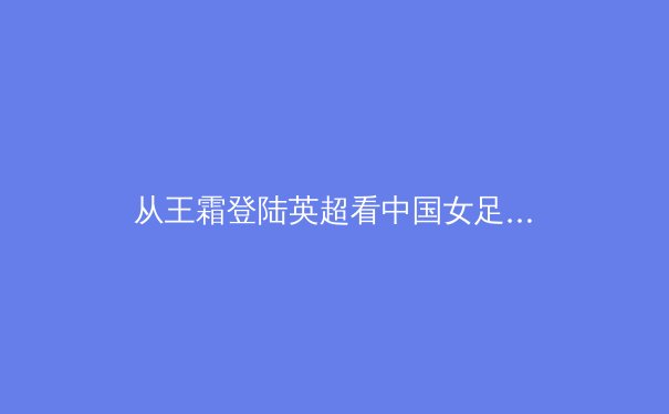 从王霜登陆英超看中国女足市场化破局：商业价值与竞技水平的双重突围战 - 4